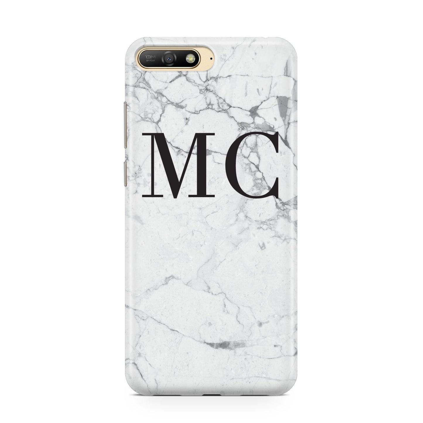 Personalised Marble Initials Huawei Y6 2018