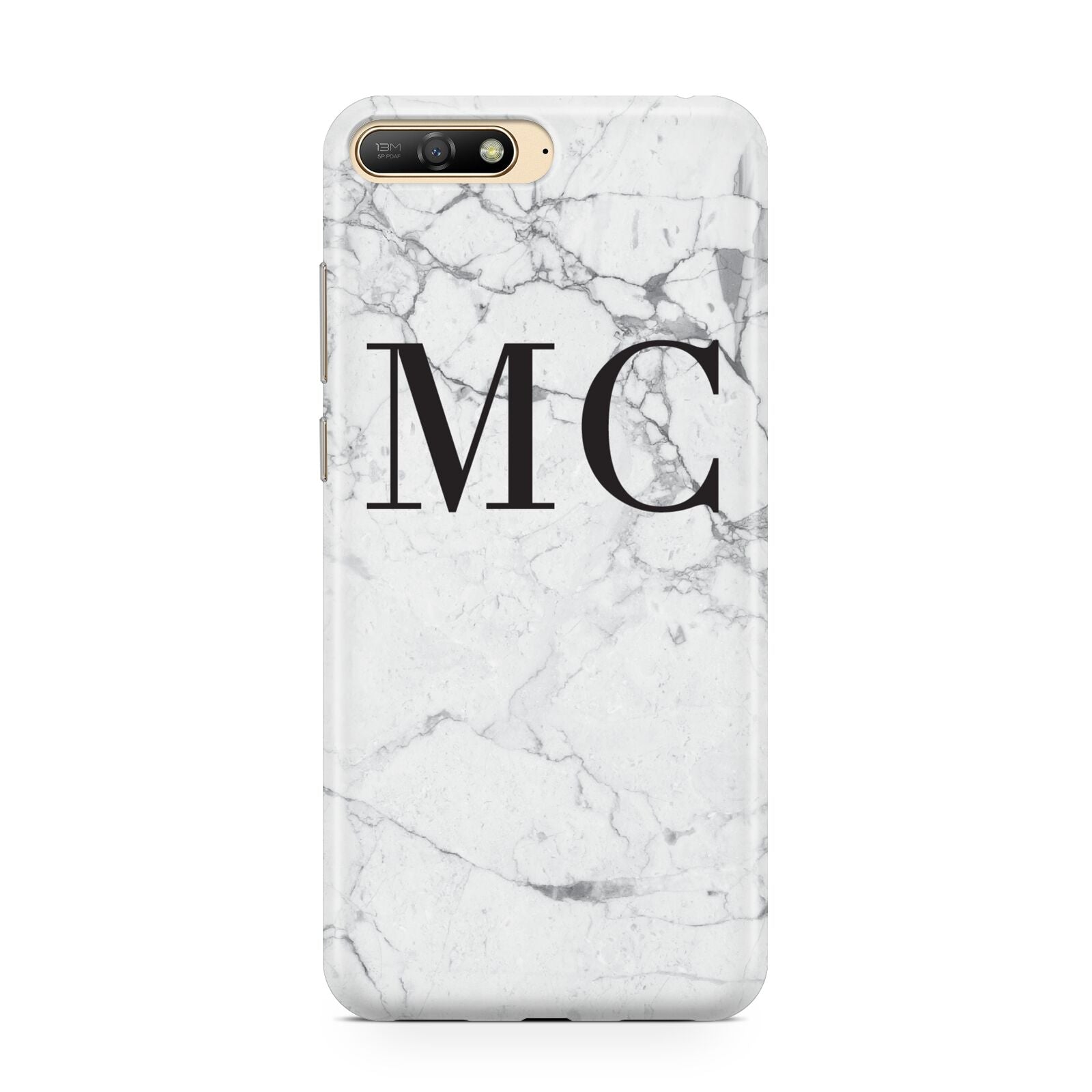 Personalised Marble Initials Huawei Y6 2018