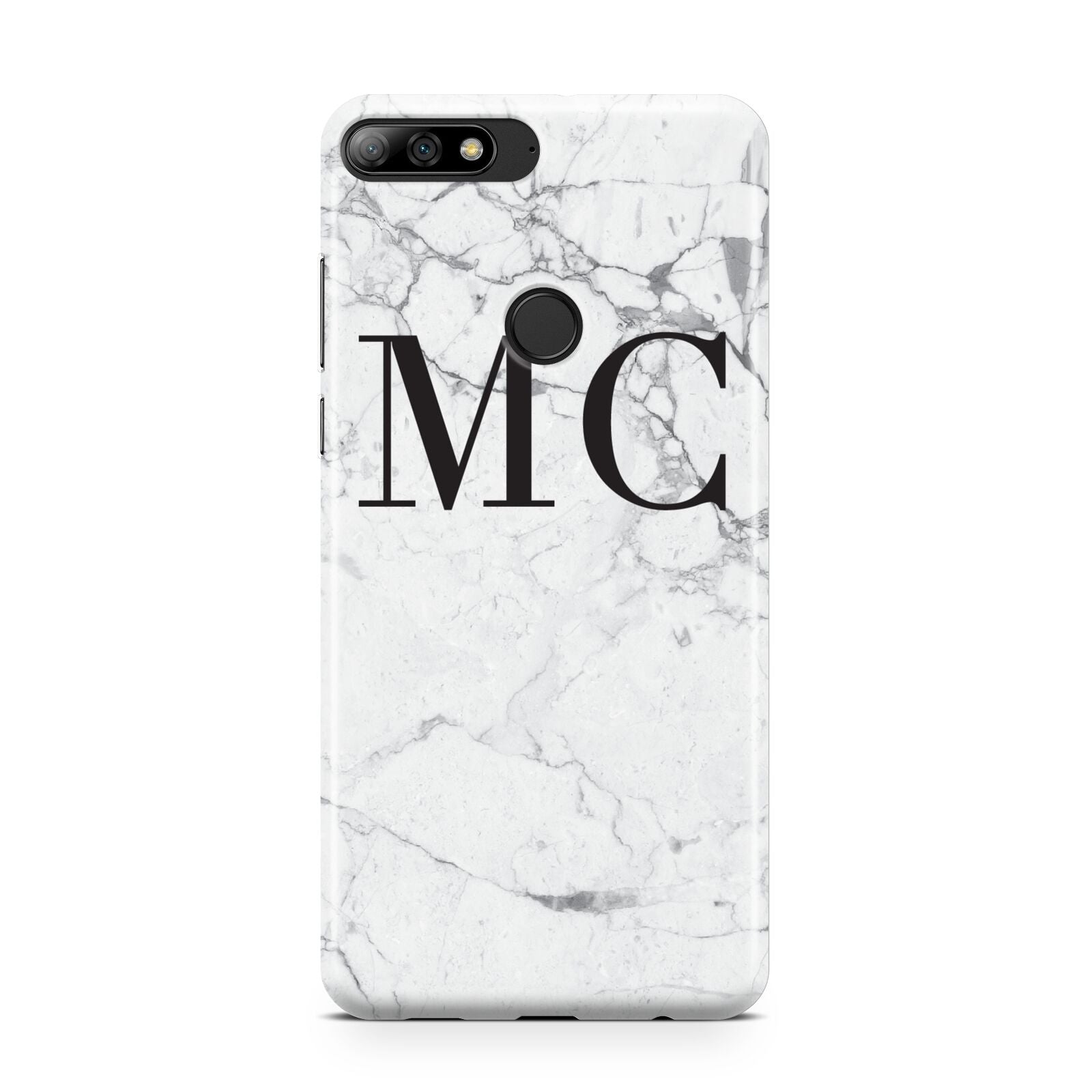 Personalised Marble Initials Huawei Y7 2018