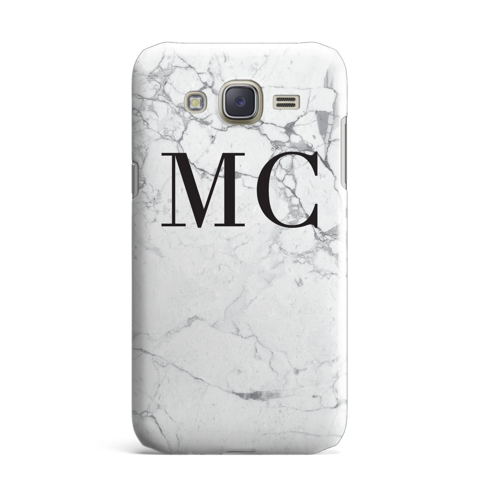Personalised Marble Initials Samsung Galaxy J7 Case