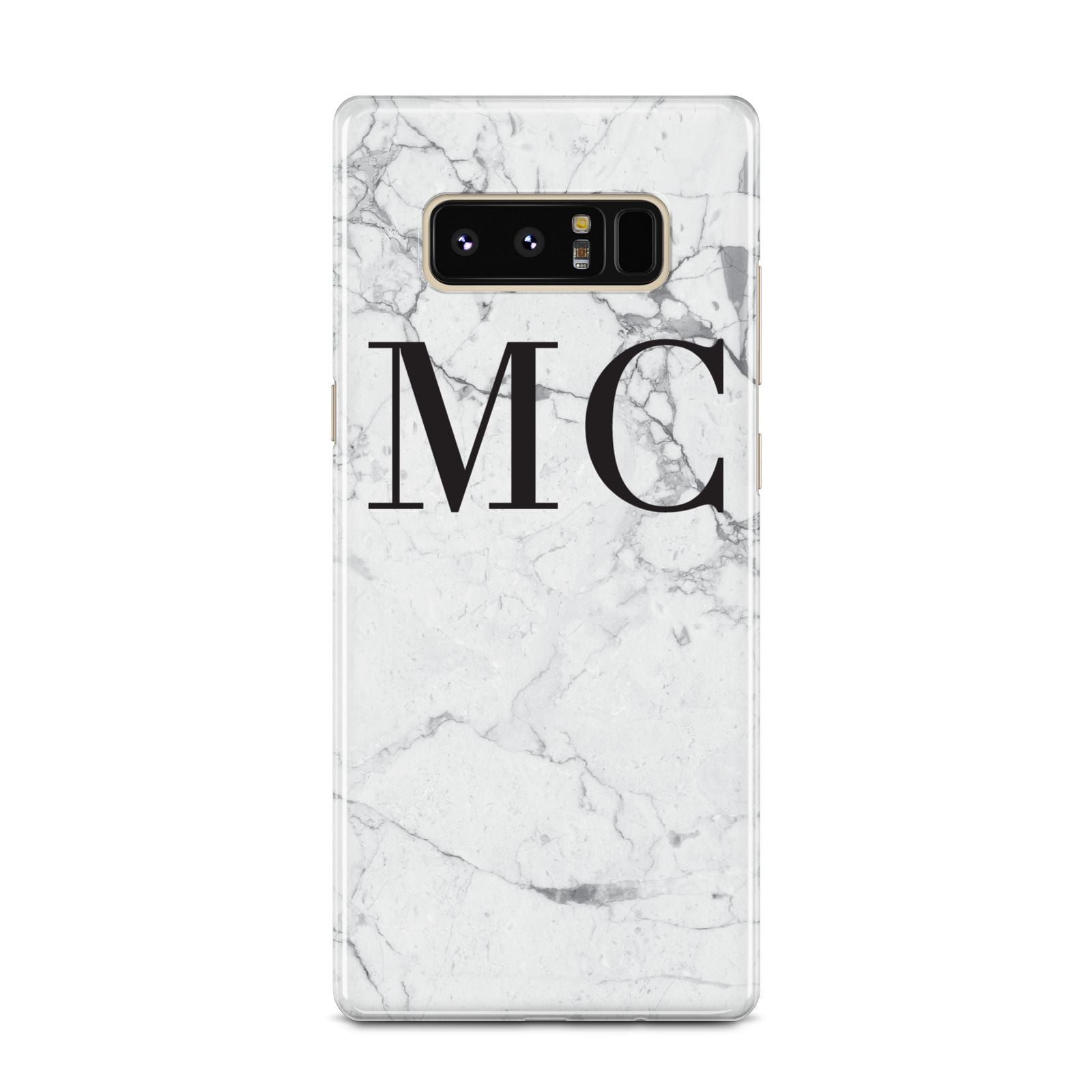 Personalised Marble Initials Samsung Galaxy Note 8 Case