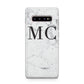 Personalised Marble Initials Samsung Galaxy S10 Plus Case