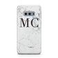 Personalised Marble Initials Samsung Galaxy S10E Case