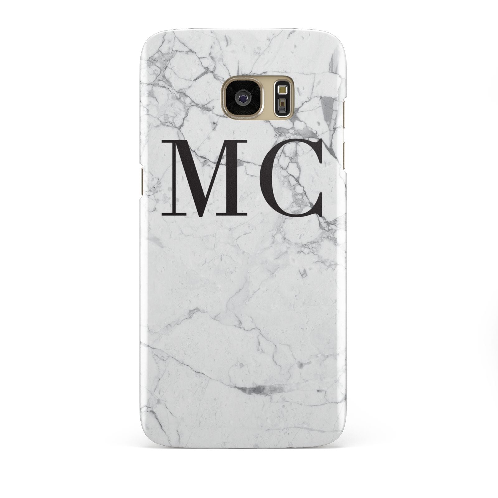 Personalised Marble Initials Samsung Galaxy S7 Edge Case