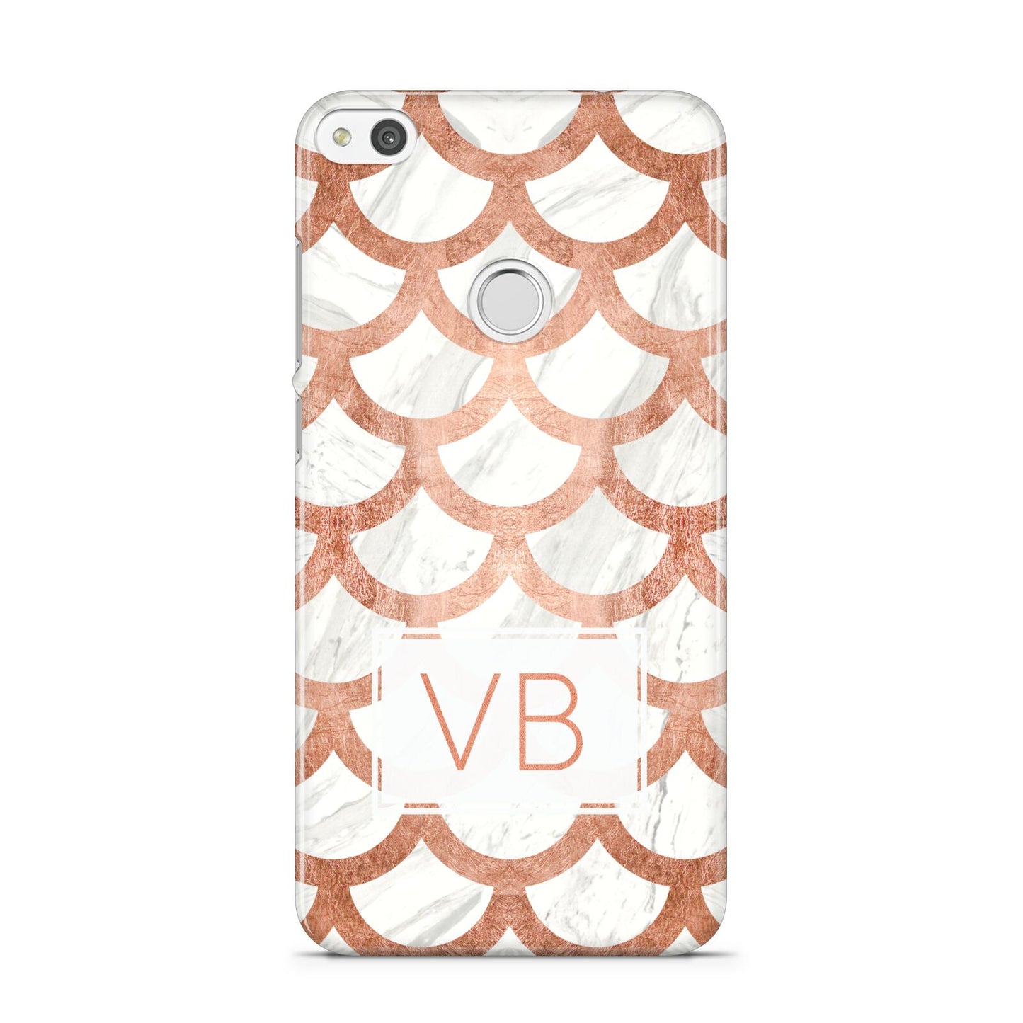 Personalised Marble Initials Scales Huawei P8 Lite Case