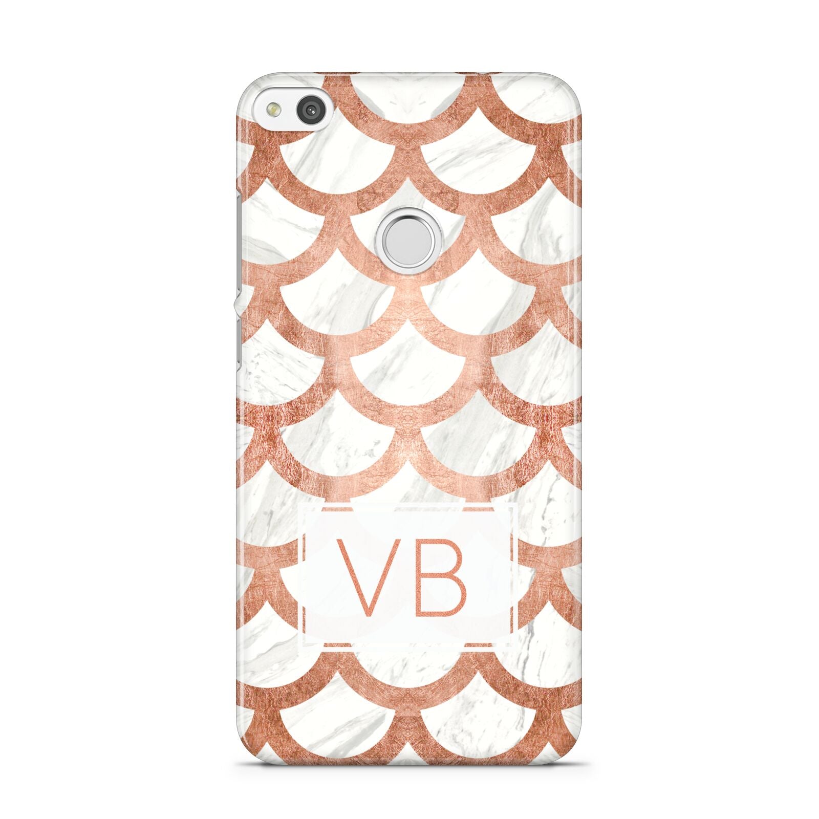 Personalised Marble Initials Scales Huawei P8 Lite Case