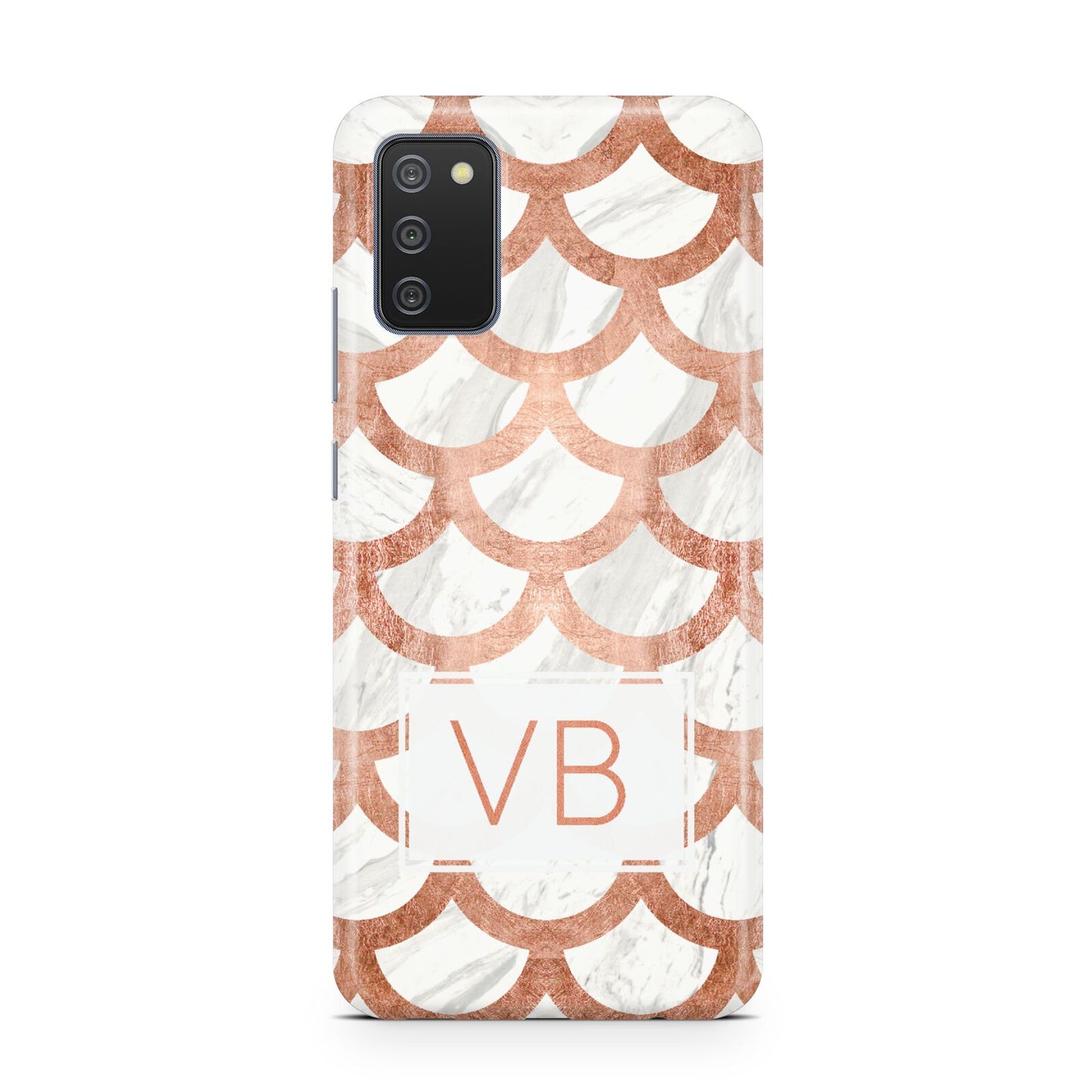 Personalised Marble Initials Scales Samsung A02s Case