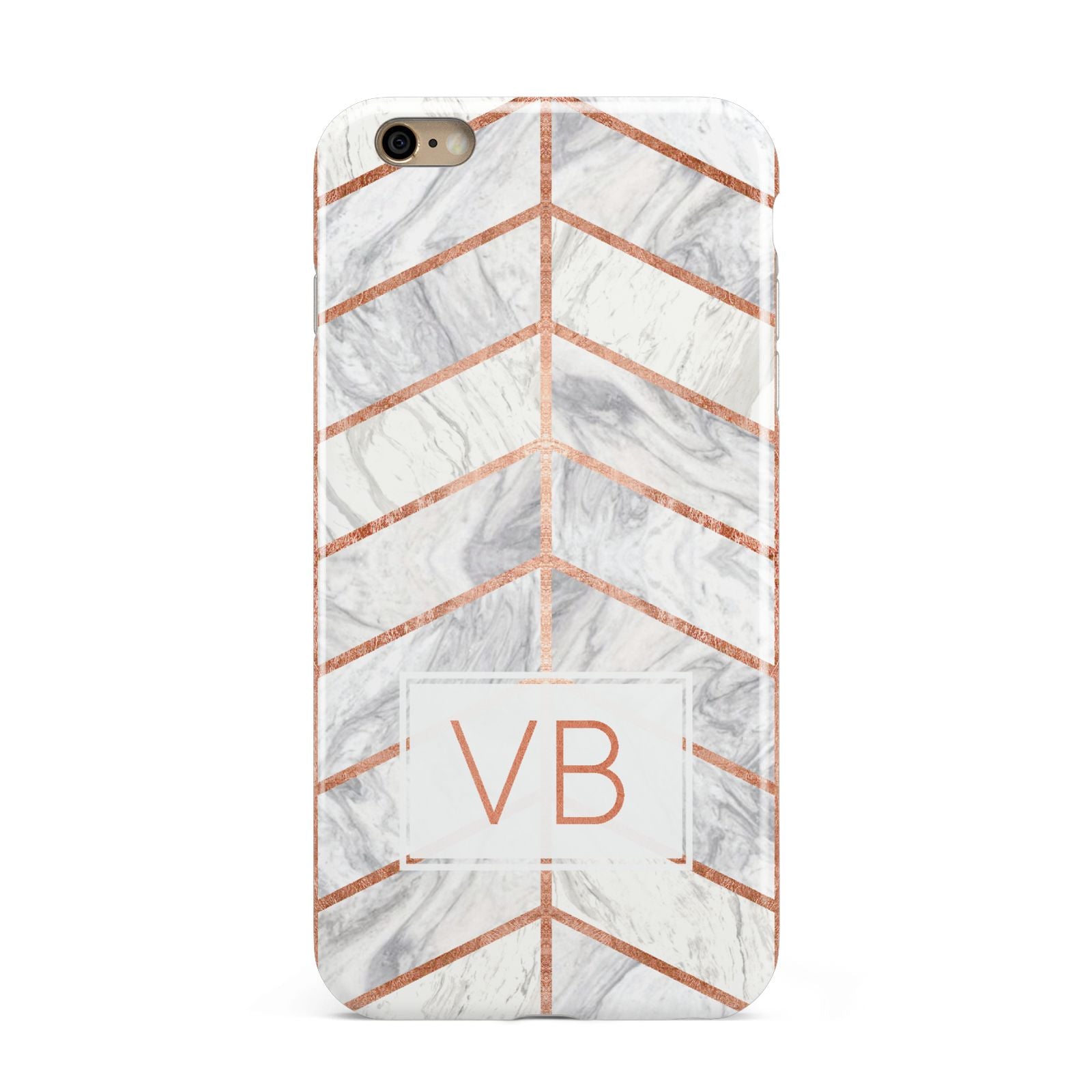 Personalised Marble Initials Shapes Apple iPhone 6 Plus 3D Tough Case