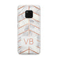 Personalised Marble Initials Shapes Huawei Mate 20 Pro Phone Case