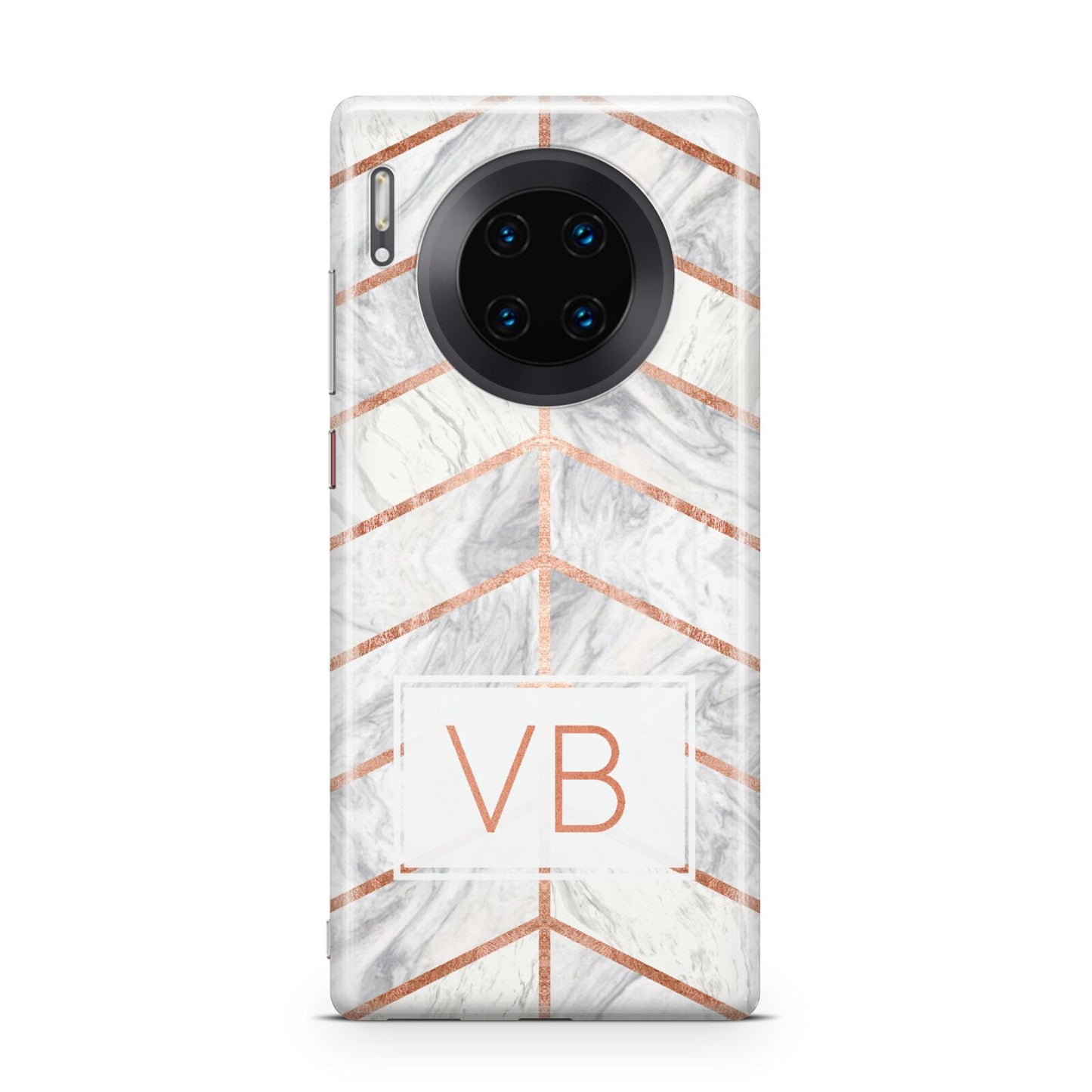 Personalised Marble Initials Shapes Huawei Mate 30 Pro Phone Case