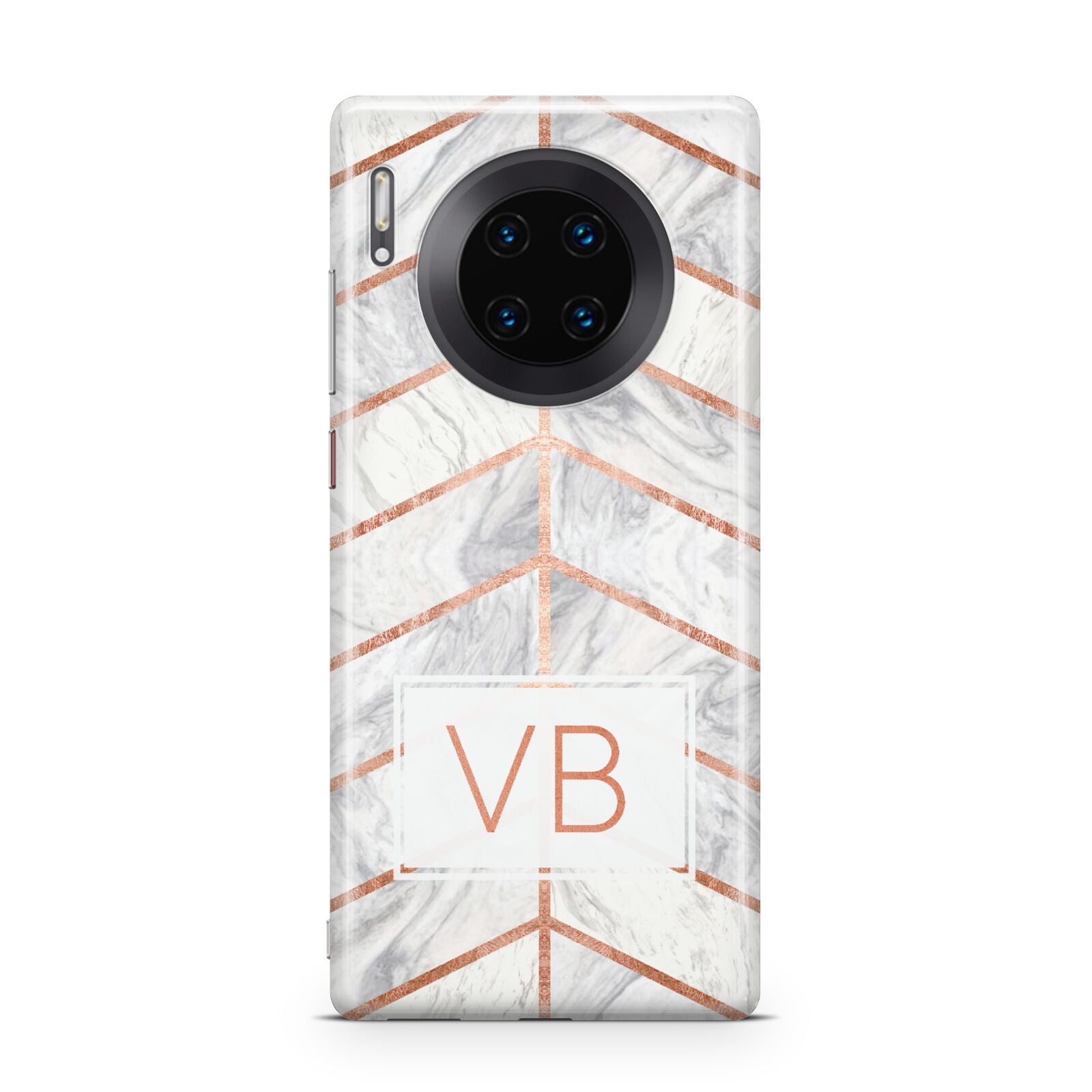 Personalised Marble Initials Shapes Huawei Mate 30 Pro Phone Case