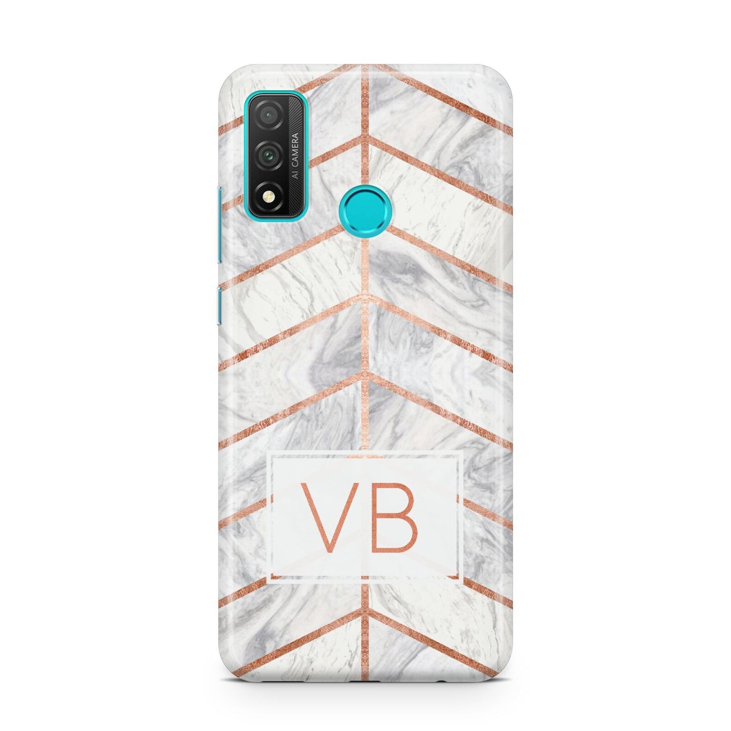 Personalised Marble Initials Shapes Huawei P Smart 2020