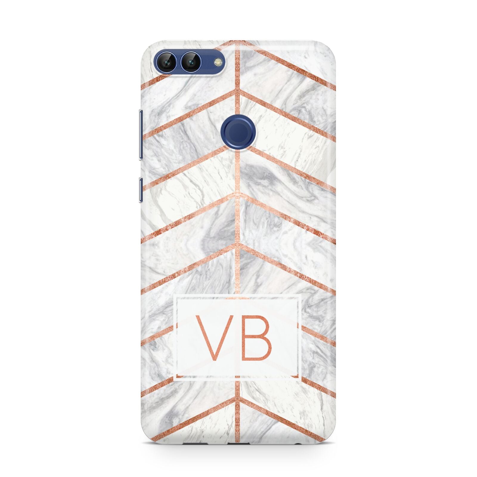 Personalised Marble Initials Shapes Huawei P Smart Case
