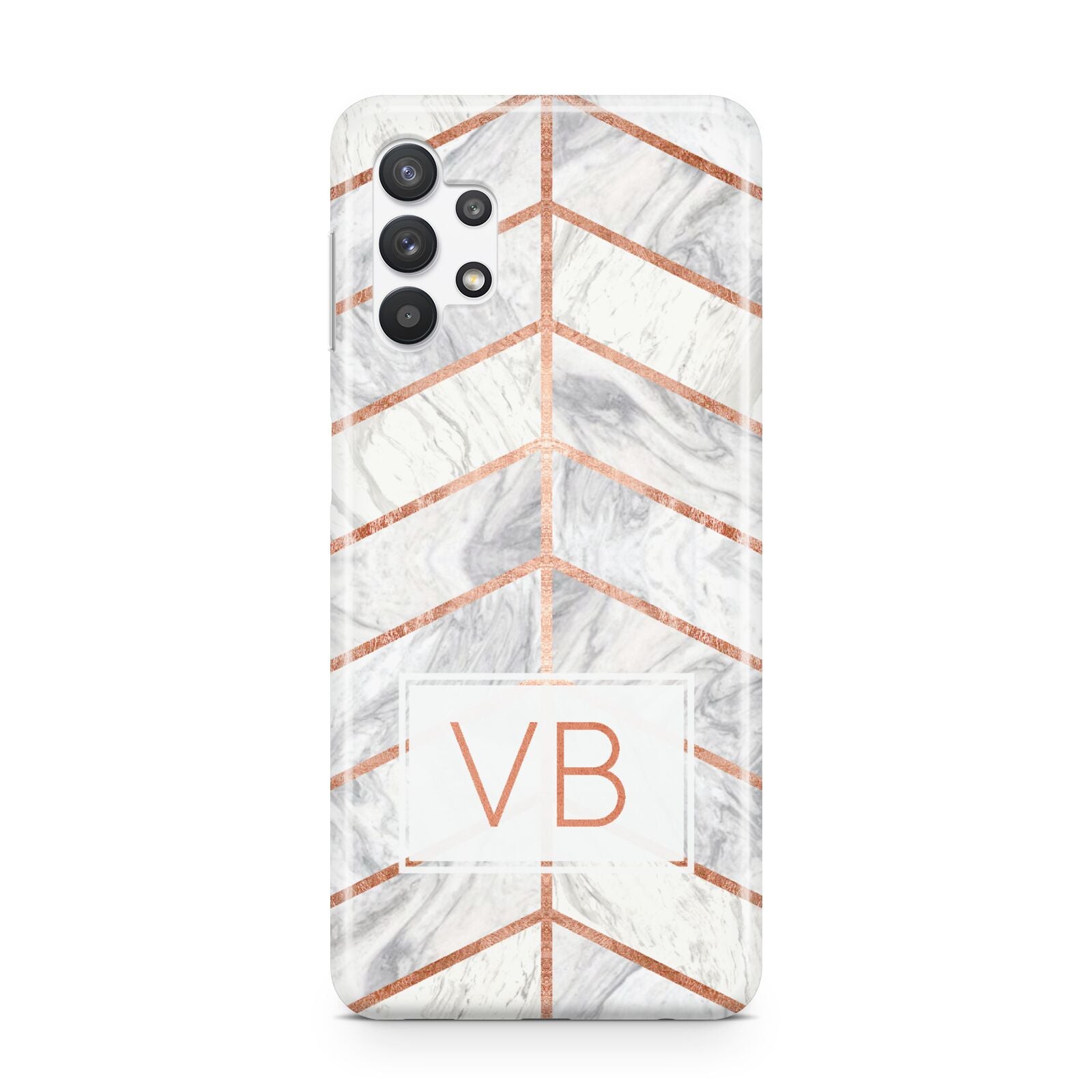 Personalised Marble Initials Shapes Samsung A32 5G Case