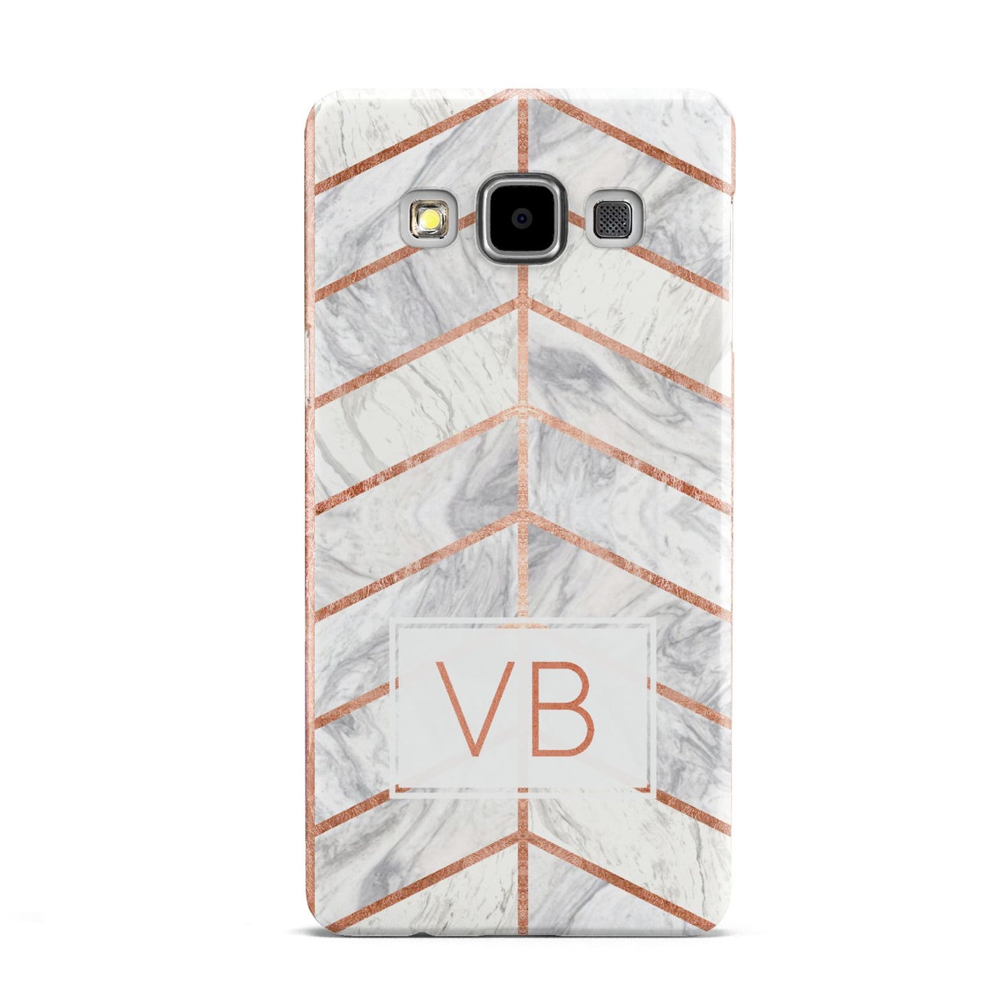 Personalised Marble Initials Shapes Samsung Galaxy A5 Case