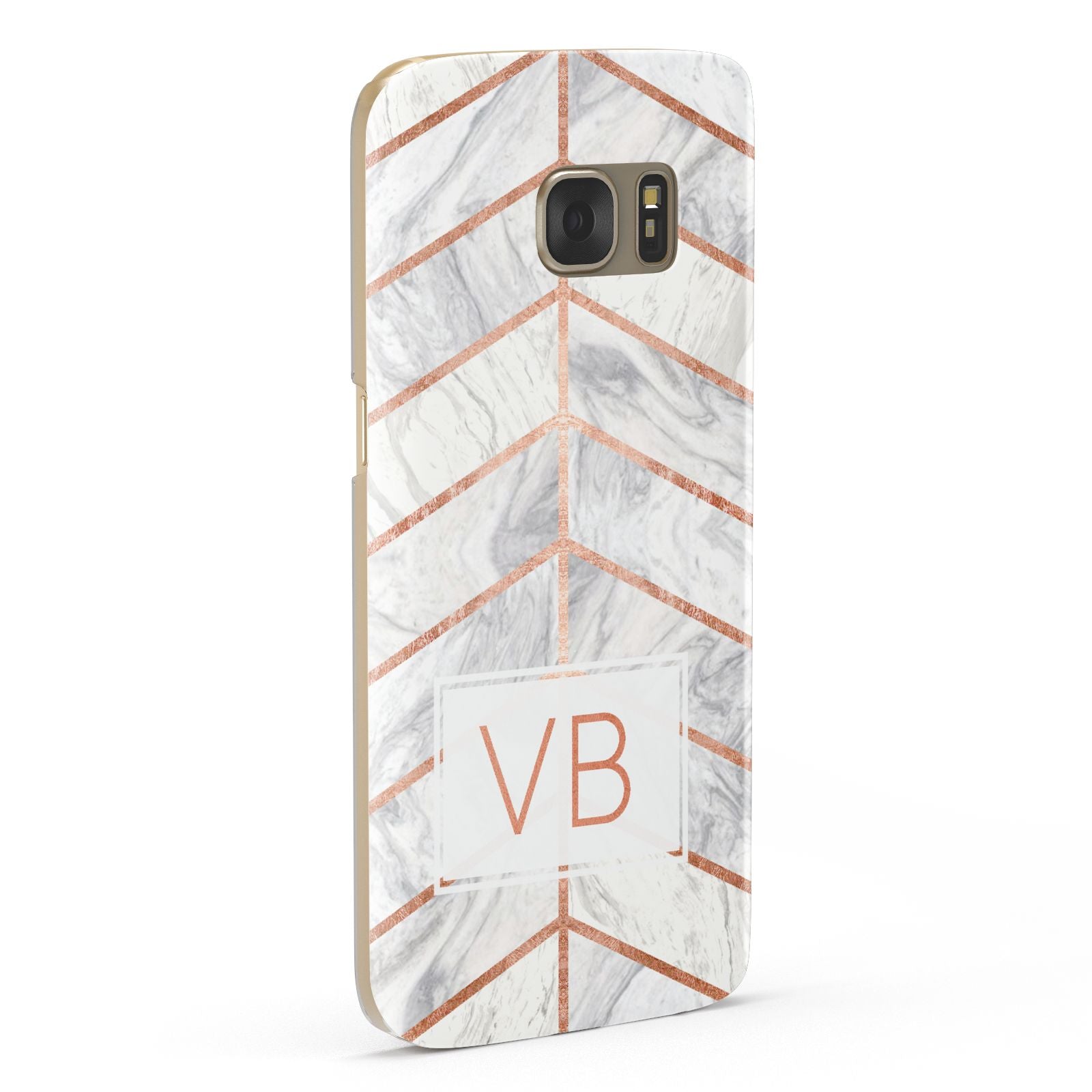 Personalised Marble Initials Shapes Samsung Galaxy Case Fourty Five Degrees