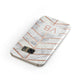 Personalised Marble Initials Shapes Samsung Galaxy Case Front Close Up