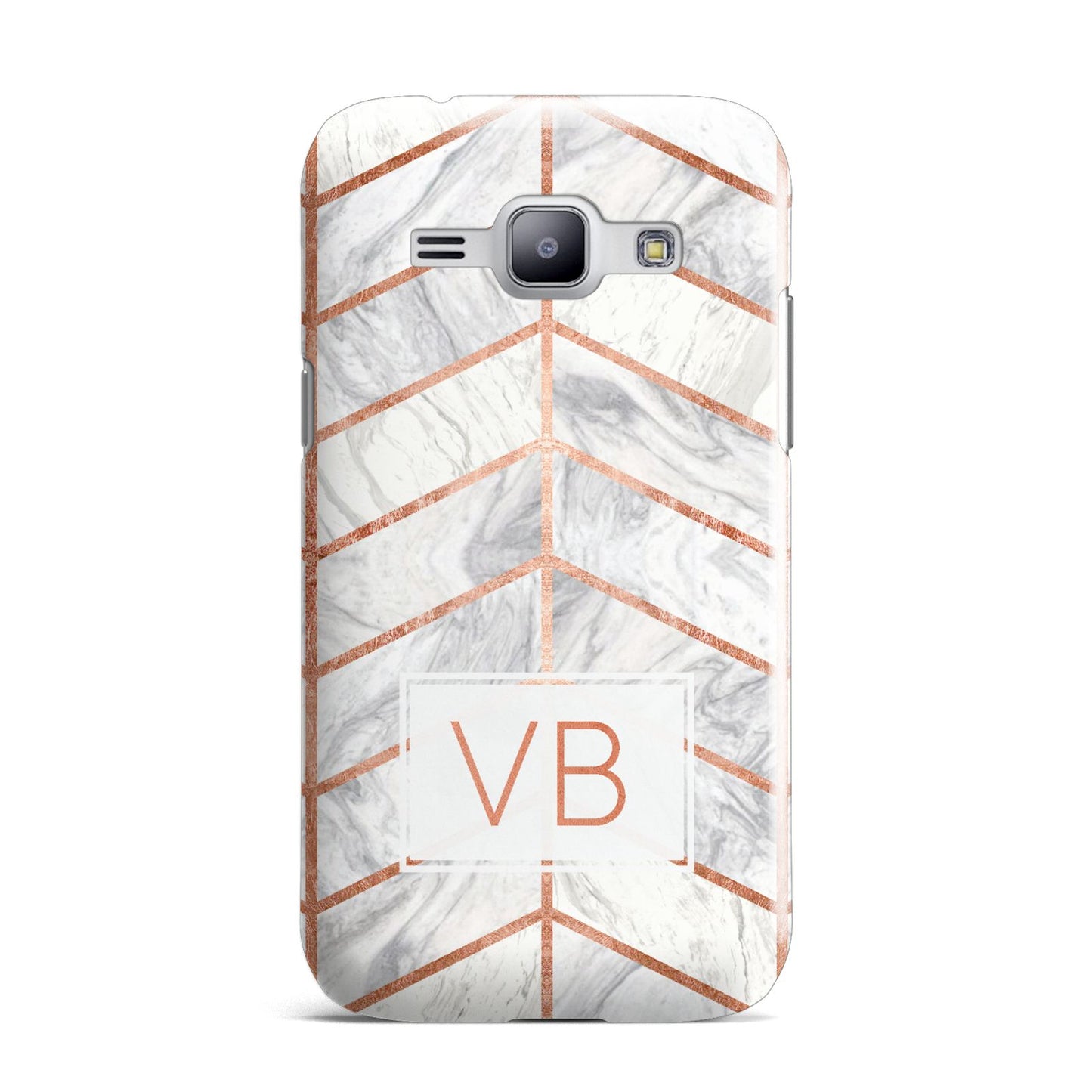Personalised Marble Initials Shapes Samsung Galaxy J1 2015 Case