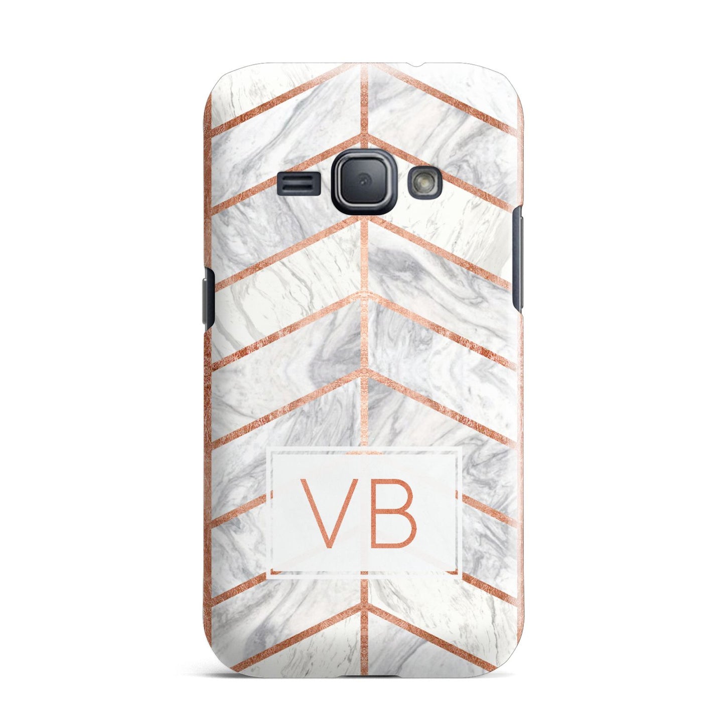 Personalised Marble Initials Shapes Samsung Galaxy J1 2016 Case