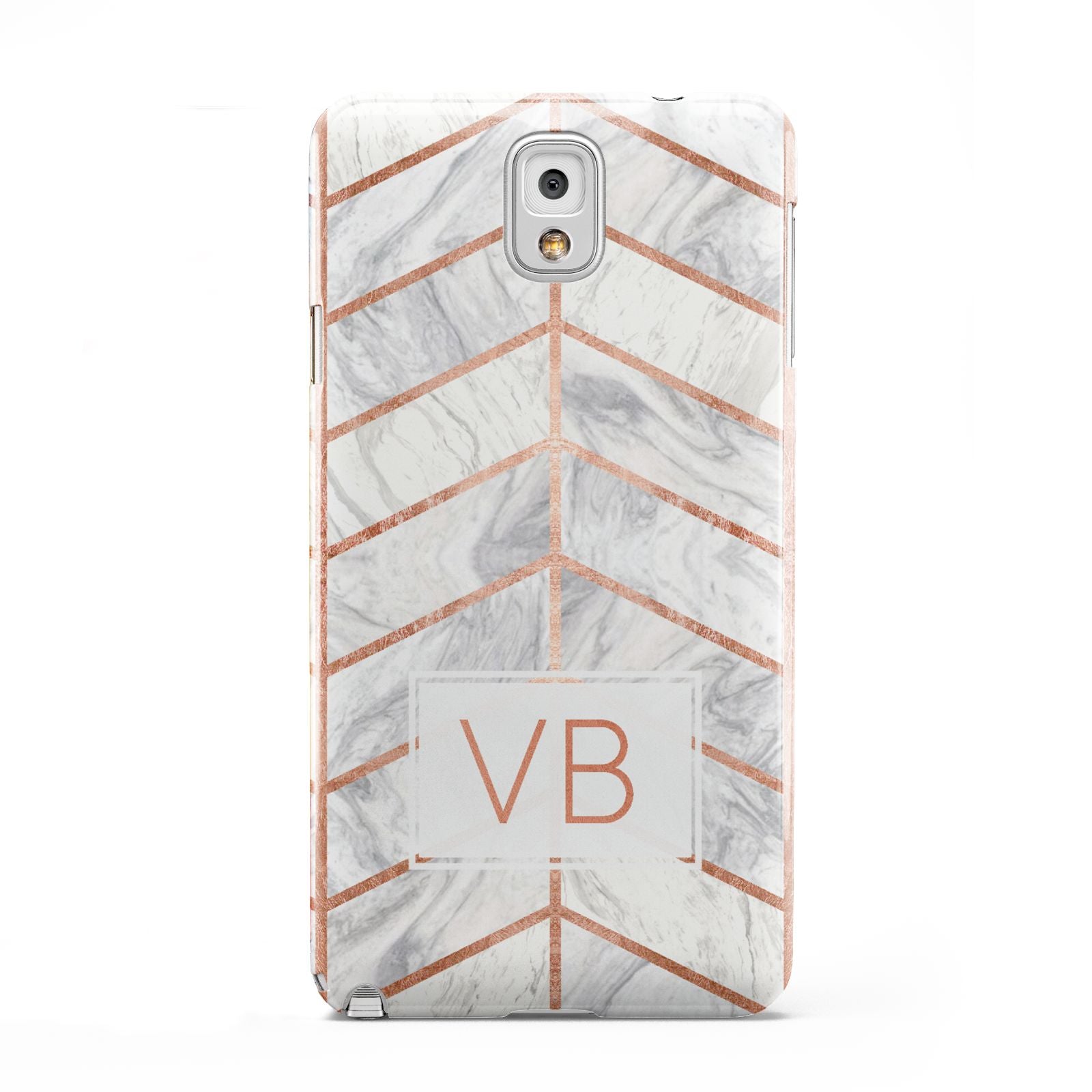 Personalised Marble Initials Shapes Samsung Galaxy Note 3 Case