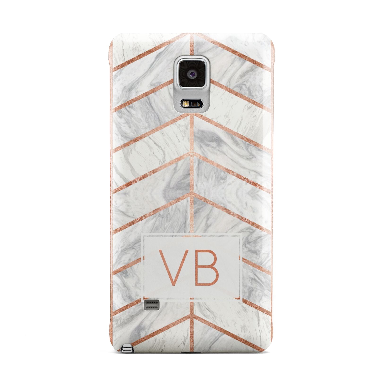 Personalised Marble Initials Shapes Samsung Galaxy Note 4 Case