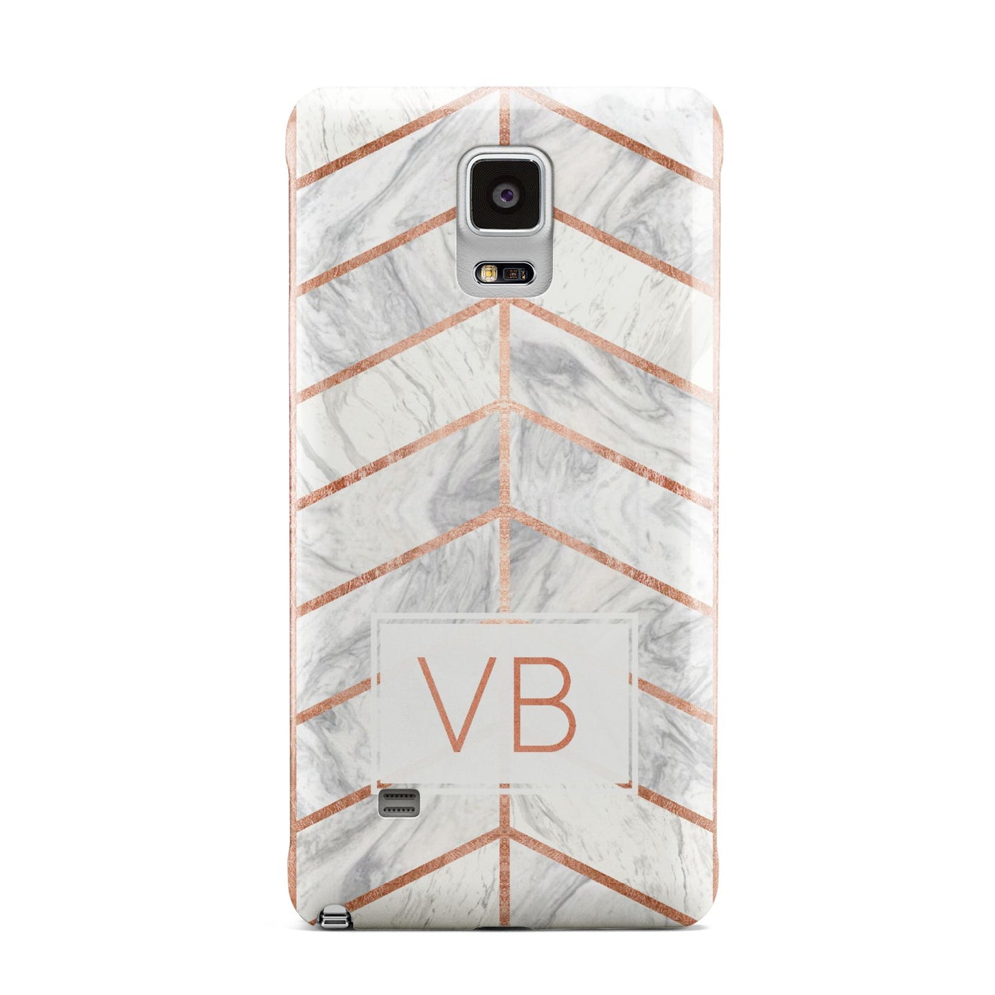 Personalised Marble Initials Shapes Samsung Galaxy Note 4 Case