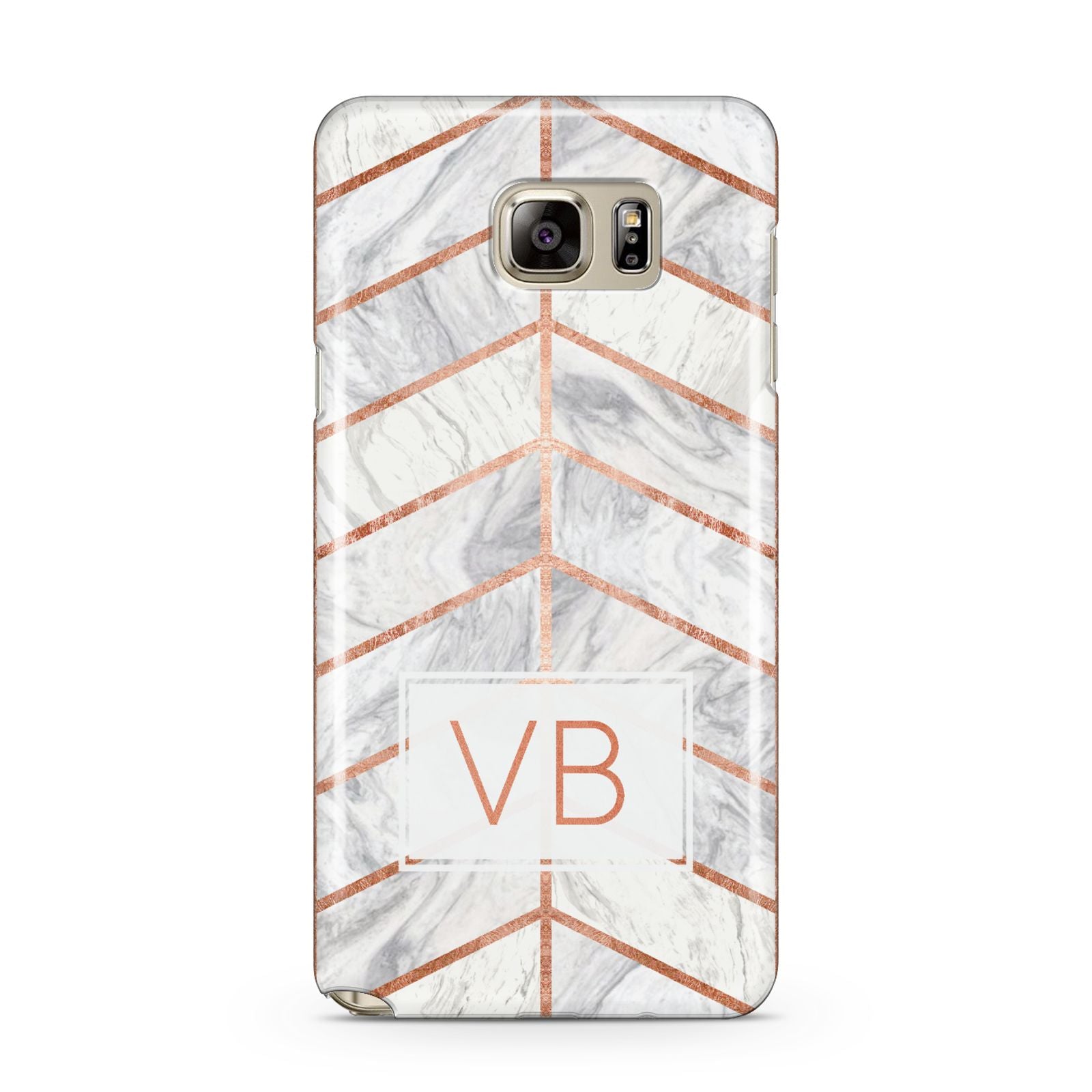 Personalised Marble Initials Shapes Samsung Galaxy Note 5 Case