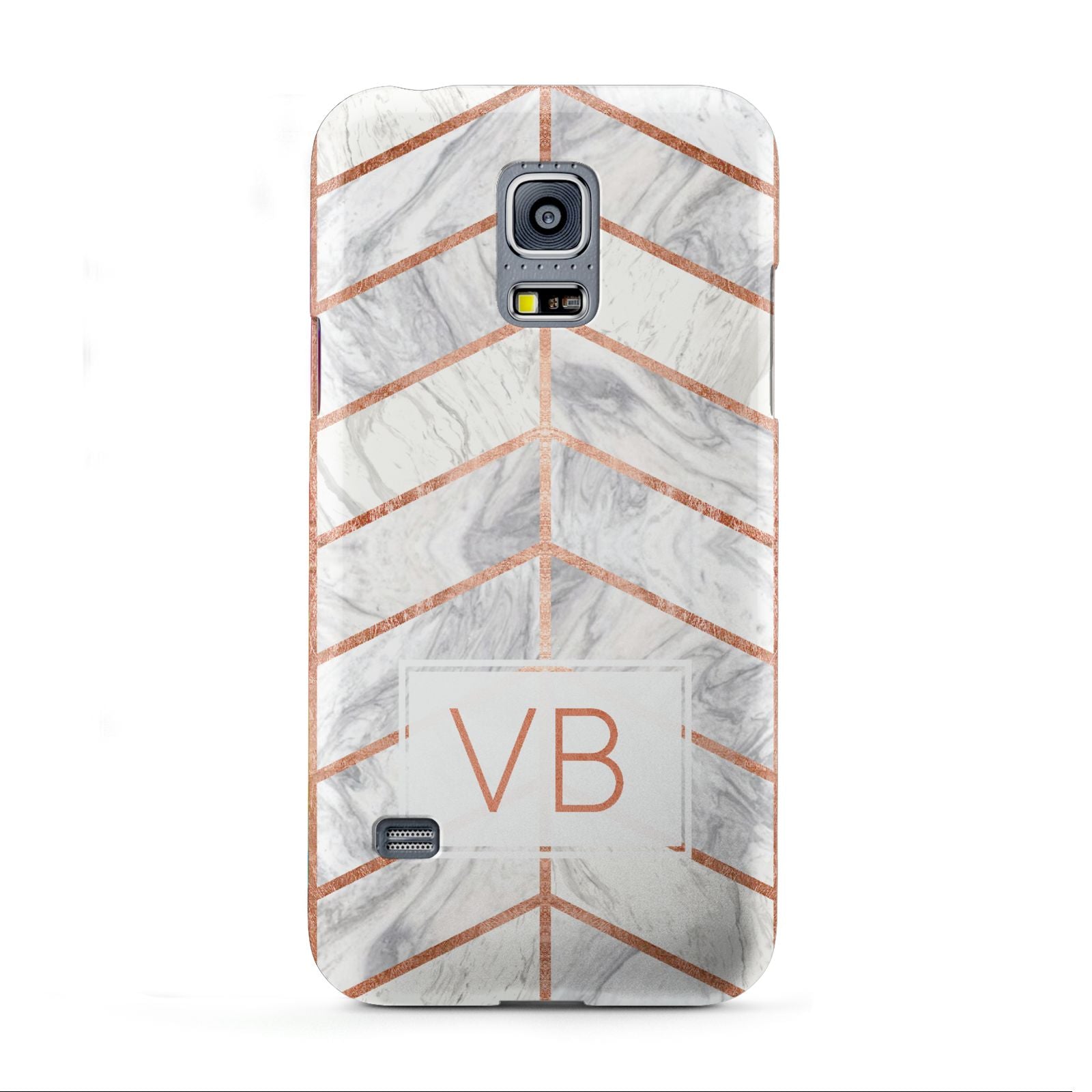 Personalised Marble Initials Shapes Samsung Galaxy S5 Mini Case