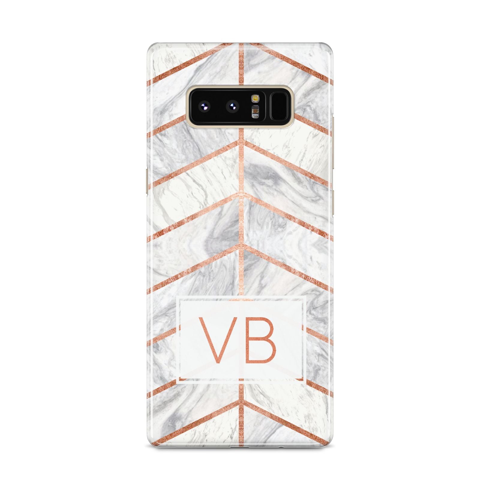 Personalised Marble Initials Shapes Samsung Galaxy S8 Case