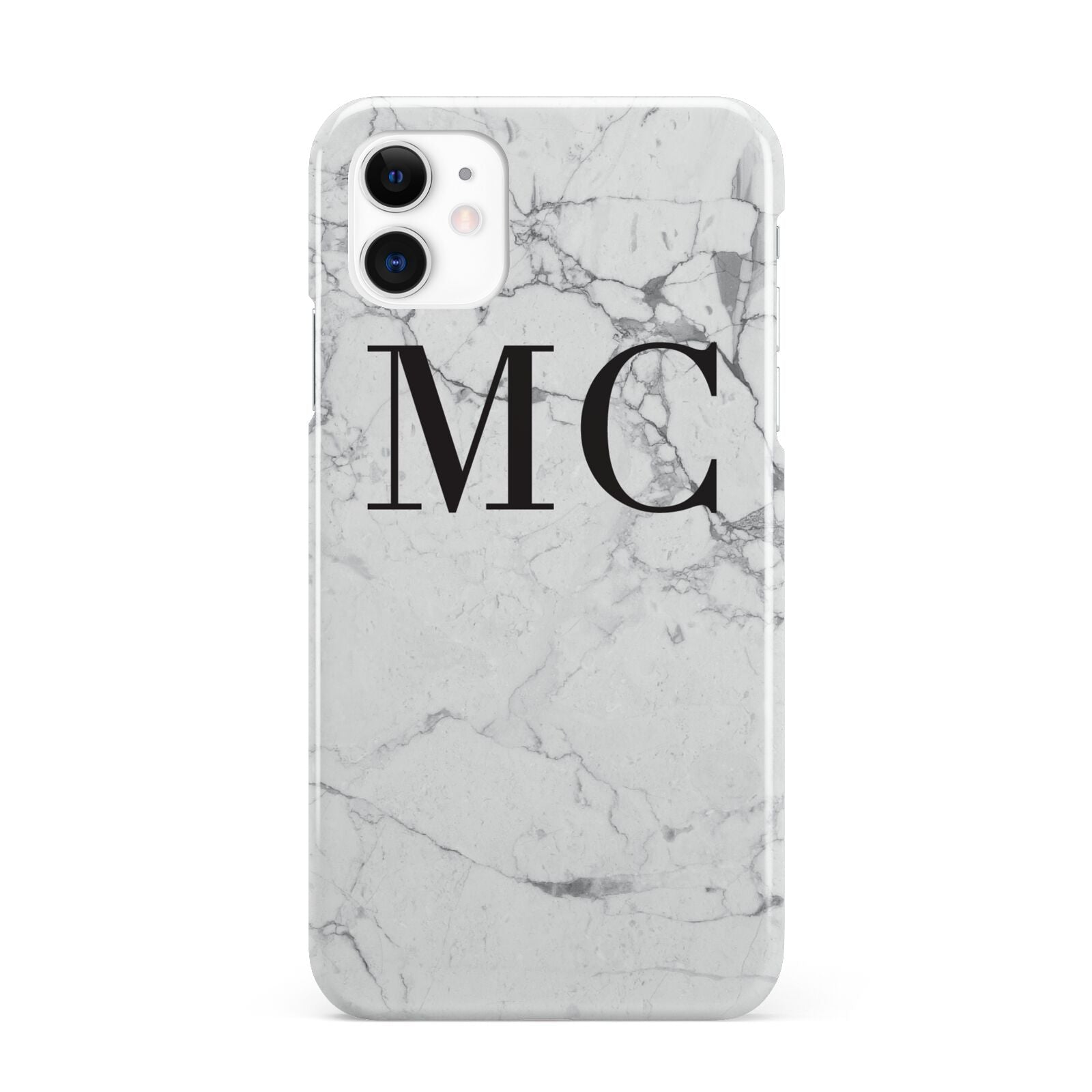 Personalised Marble Initials iPhone 11 3D Snap Case