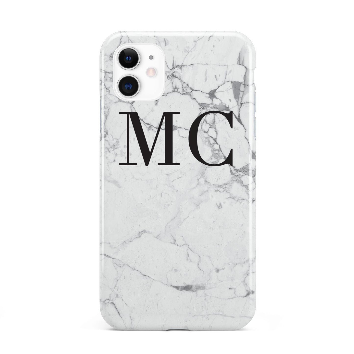 Personalised Marble Initials iPhone 11 3D Tough Case