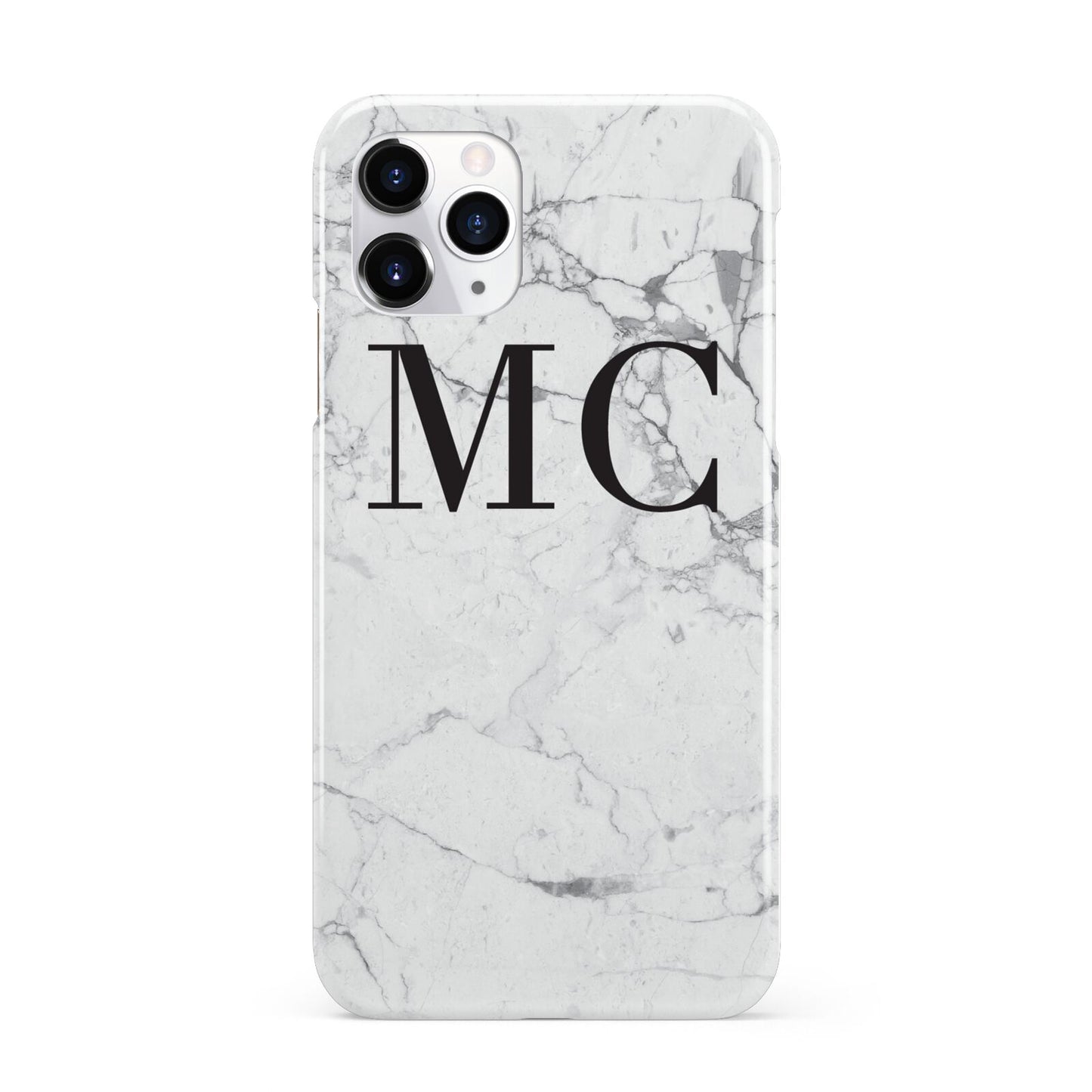 Personalised Marble Initials iPhone 11 Pro 3D Snap Case