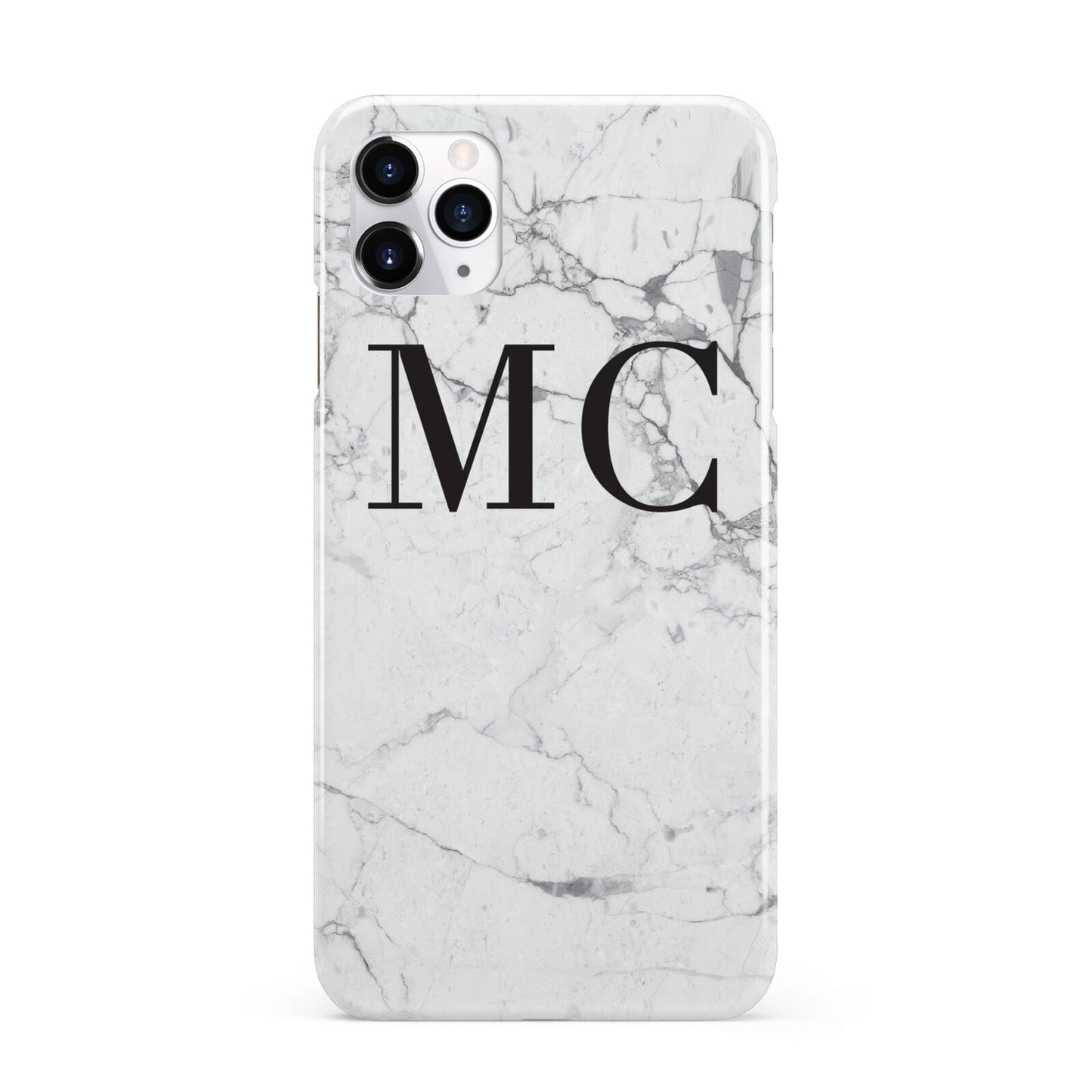 Personalised Marble Initials iPhone 11 Pro Max 3D Snap Case