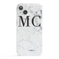 Personalised Marble Initials iPhone 13 Full Wrap 3D Snap Case