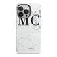 Personalised Marble Initials iPhone 13 Pro Full Wrap 3D Tough Case