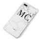 Personalised Marble Initials iPhone 8 Plus Bumper Case on Silver iPhone Alternative Image