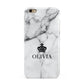 Personalised Marble Name Crown Apple iPhone 6 Plus 3D Tough Case