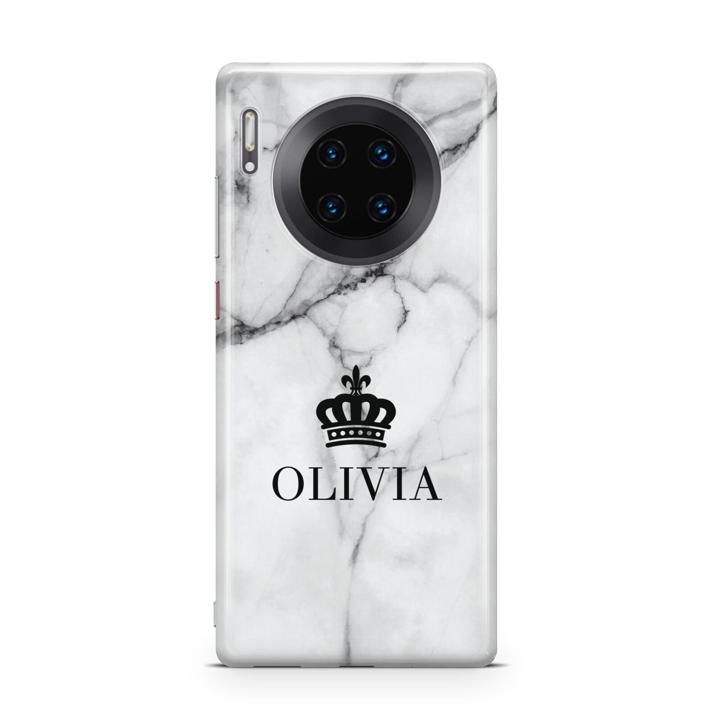 Personalised Marble Name Crown Huawei Mate 30 Pro Phone Case
