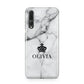 Personalised Marble Name Crown Huawei P20 Pro Phone Case
