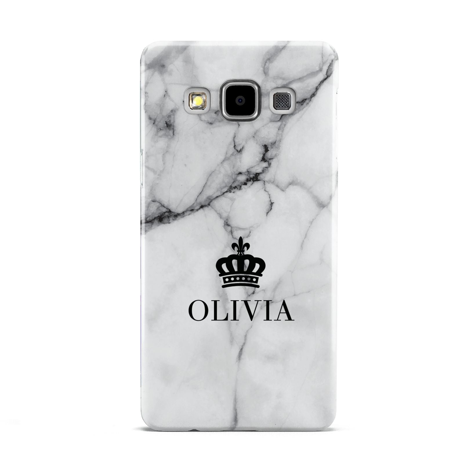 Personalised Marble Name Crown Samsung Galaxy A5 Case