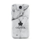 Personalised Marble Name Crown Samsung Galaxy S4 Case