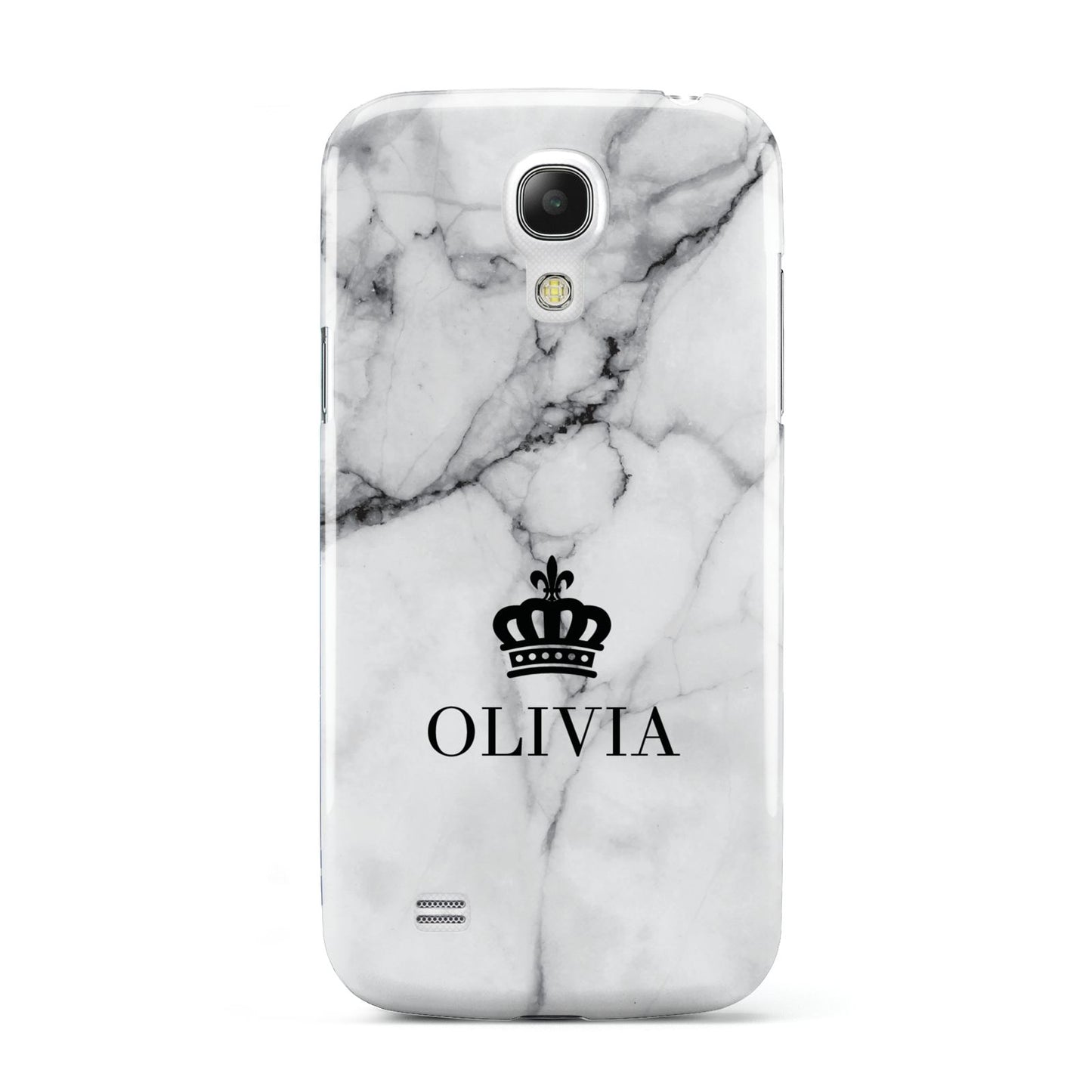 Personalised Marble Name Crown Samsung Galaxy S4 Mini Case