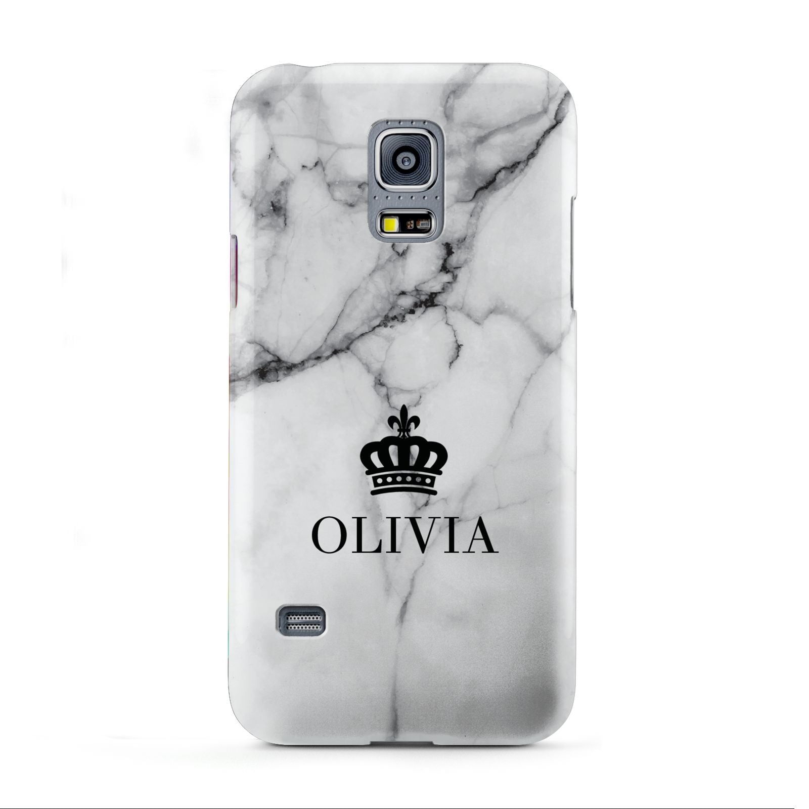 Personalised Marble Name Crown Samsung Galaxy S5 Mini Case