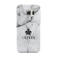 Personalised Marble Name Crown Samsung Galaxy S6 Edge Case