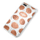 Personalised Marble Name Initials Rose Gold Dots iPhone 8 Plus Bumper Case on Silver iPhone Alternative Image