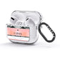 Personalised Marble Name Text Custom AirPods Glitter Case 3rd Gen Side Image