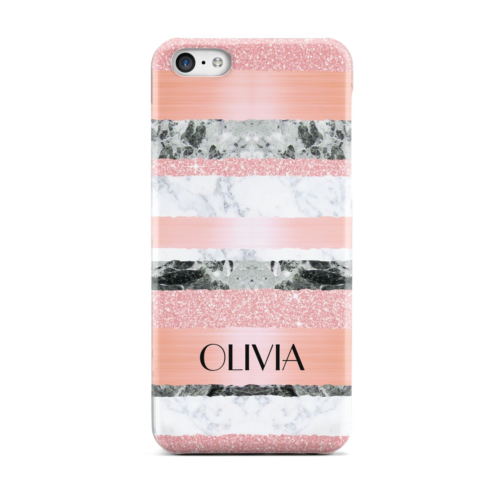Personalised Marble Name Text Custom Apple iPhone 5c Case