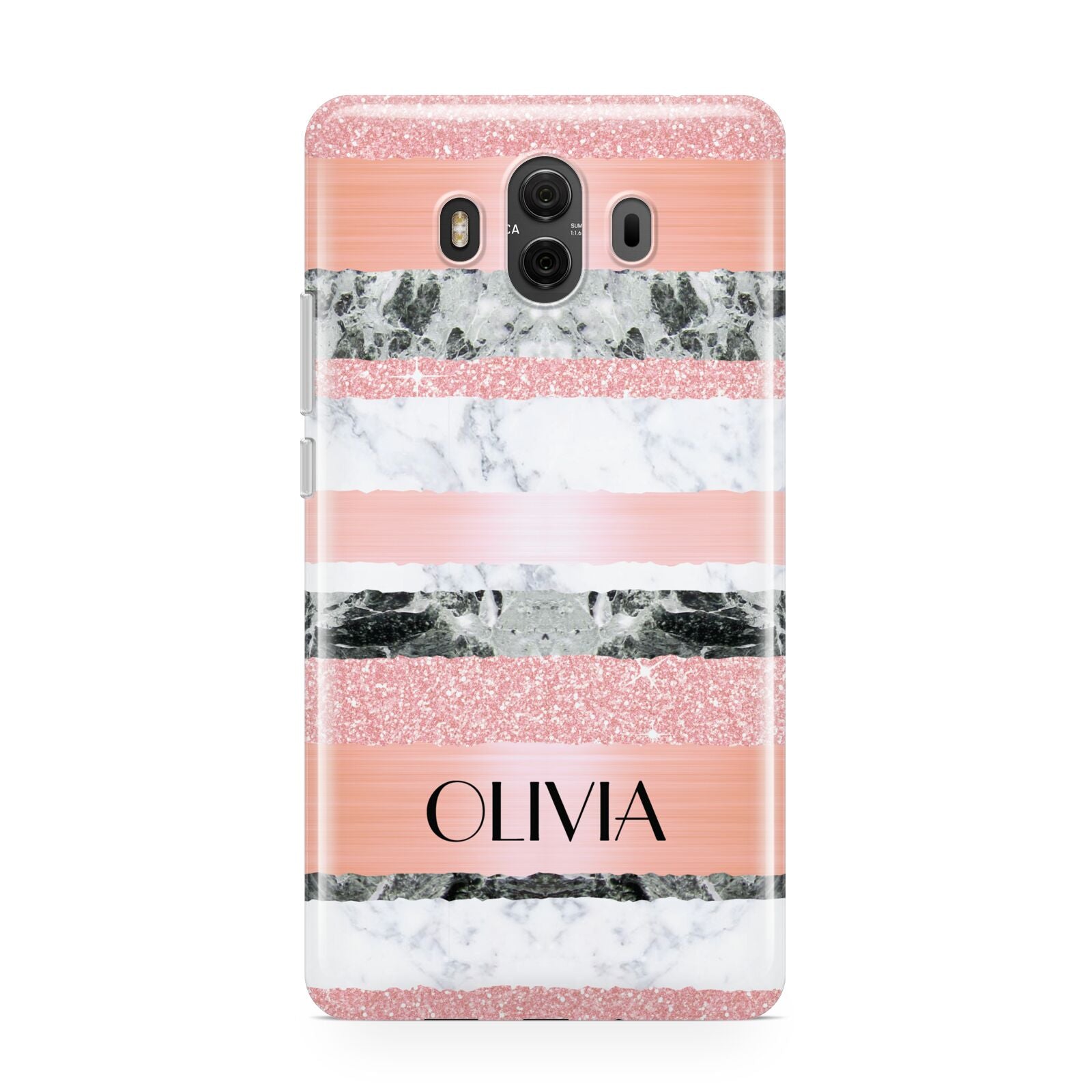 Personalised Marble Name Text Custom Huawei Mate 10 Protective Phone Case