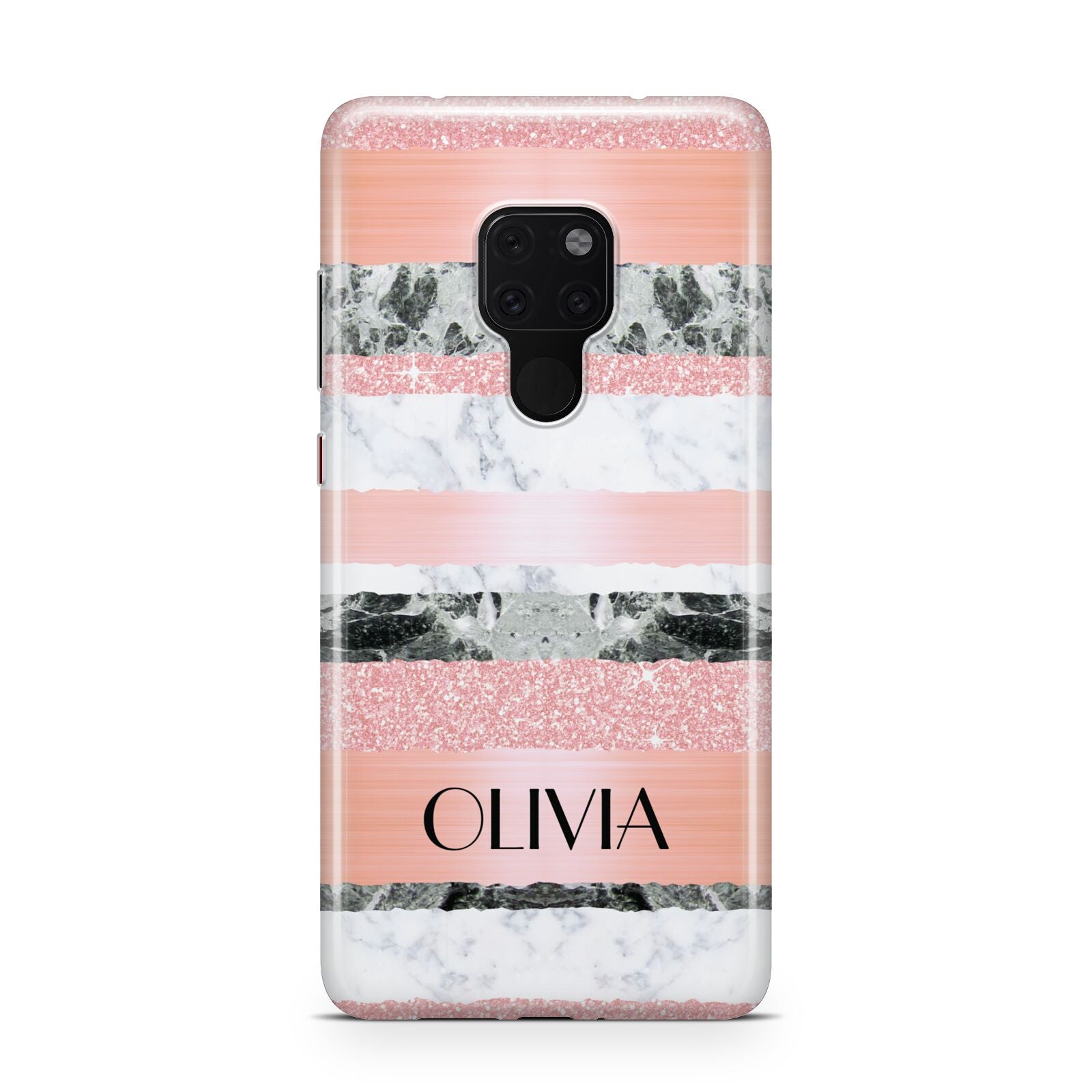 Personalised Marble Name Text Custom Huawei Mate 20 Phone Case