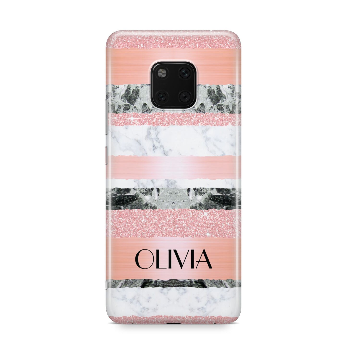 Personalised Marble Name Text Custom Huawei Mate 20 Pro Phone Case